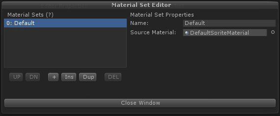 Material Set Editor