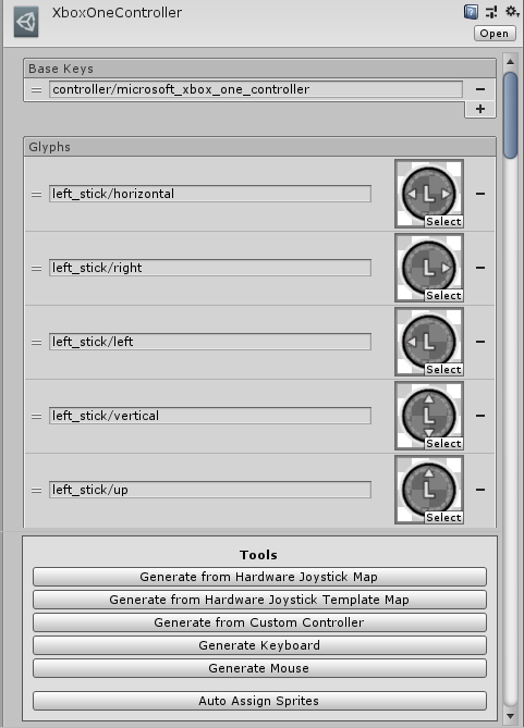 Sprite Glyph Set Inspector