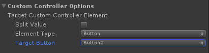 Touch Button inspector - Custom Controller options